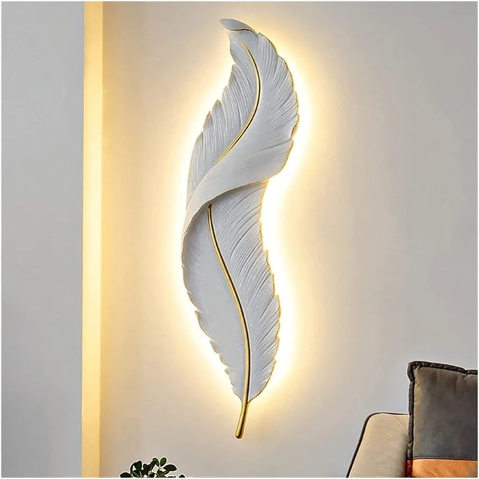 feather wall light