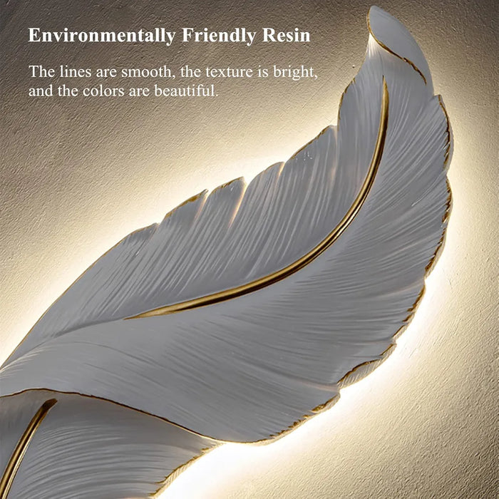feather wall light