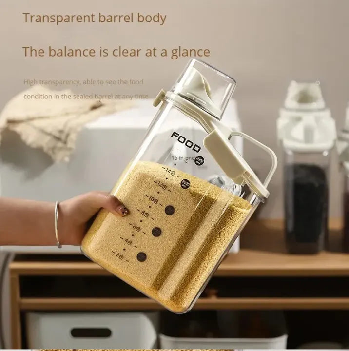 Cereal dispenser grain jar