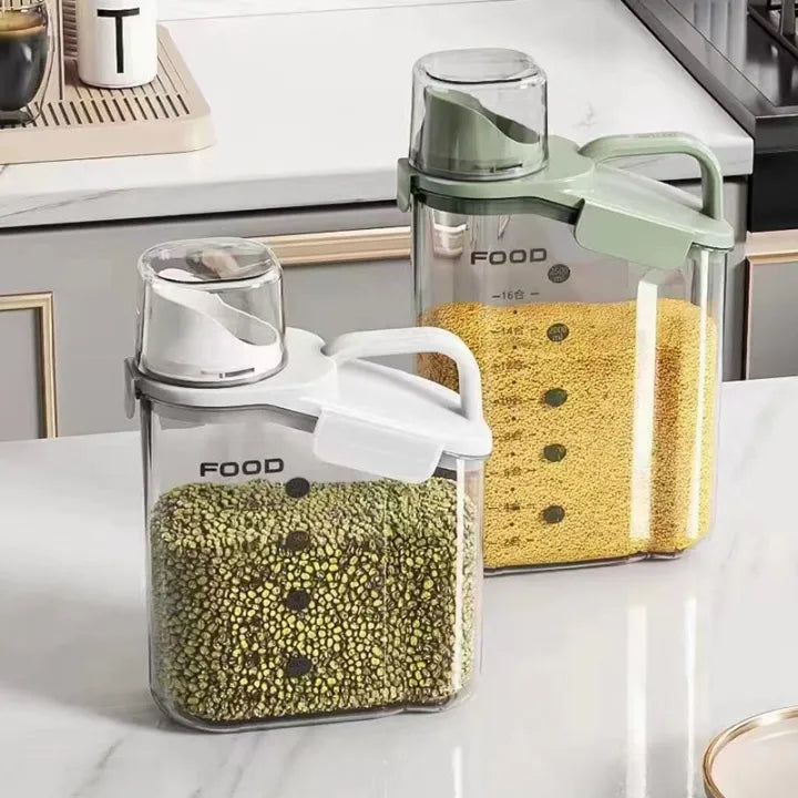 Cereal dispenser grain jar