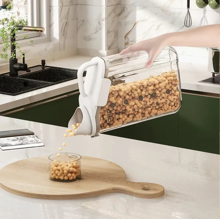 Cereal dispenser grain jar