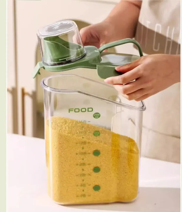 Cereal dispenser grain jar